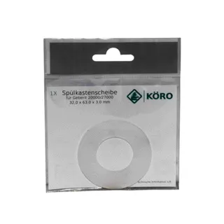 KÖRO Spülkastenscheibe 31x62x3 mm 40gr Transp. Silik., f. TECE, in Btl.