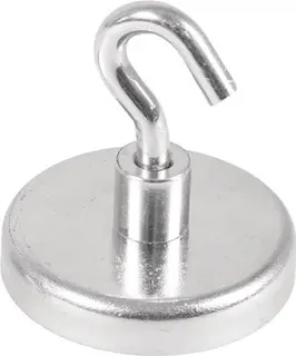 Kraftmagnet D.47mm verzinkt,m.Hak.5St./Karton – Bild 2