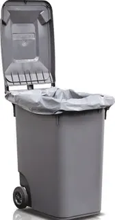 Kunststoffsack 120l LD-PE grau 100 µm B950xL1250mm 100St./Karton