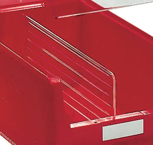 Längsteiler f.Sichtlagerkasten MK3 PS glasklar 10St./Btl.PROMAT
