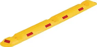 Leitschwelle L1170xB150xH50mm PP gelb m.roten Reflexstreifen