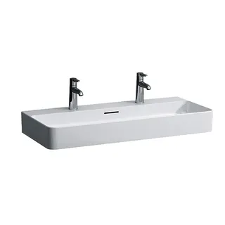 Laufen Waschtisch VAL 420x950x155 1 Hahnloch li+re mit Überlauf LCC weiß