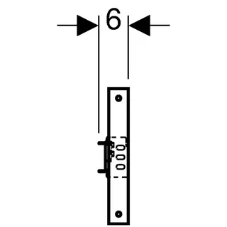 Geberit Duofix Traverse für Bade-/Duschwanne, für AP-Armaturen, – Bild 3
