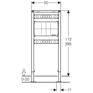 Geberit Duofix Montageelement für Bade/Duschwanne für UP-Armaturen – Bild 3