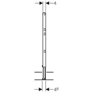 Geberit Abschlusselement Duofix für die Bauhöhen 820/880/1120/1300mm – Bild 2