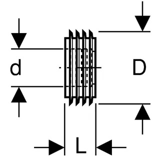 Geberit Spülrohrinnenverbinder, 44 x 55 mm – Bild 2