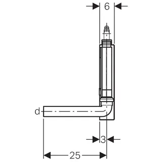 Geberit Aufputz Wasch-/Spülmaschinen-Ablauf 40 mm, weiß – Bild 2