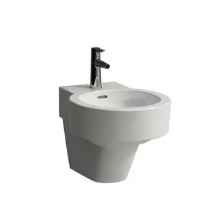 LF Wandbidet VAL 530x390 1 Hl. o. seitl. Loch f. Wasserans weiß