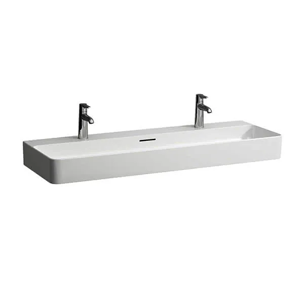 Laufen Waschtisch VAL 420x1200x155 1 Hahnloch li+re mit Überlauf weiß