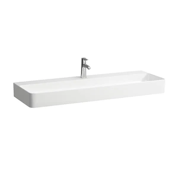 Laufen Waschtisch VAL 420x1200x155 1 Hahnloch ohne Überlauf weiß