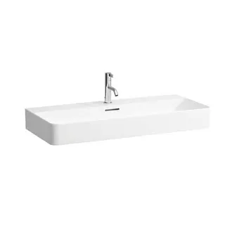 Laufen Waschtisch VAL 420x950x155 1 Hahnloch mit Überlauf weiß