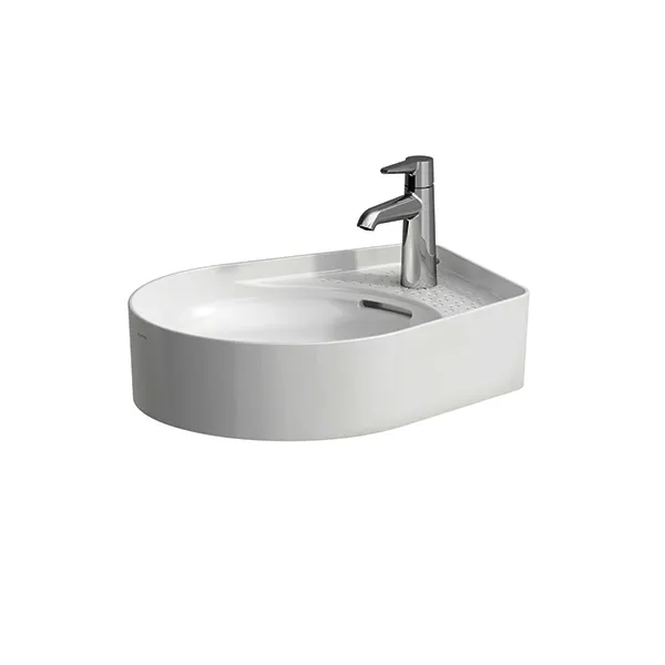 Laufen Waschtisch-Schale VAL 400x500x145 ohne Hahnloch mit Überlauf weiß matt