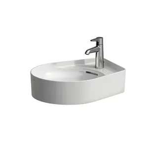 Laufen Waschtisch-Schale VAL 400x500x145 1 Hahnloch mit Überlauf weiß matt