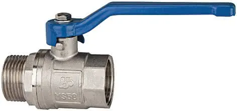 Messingkugelhahn VALVE LINE 59,61mm G 2 Zoll innen/außen DN 45mm RIEGLER