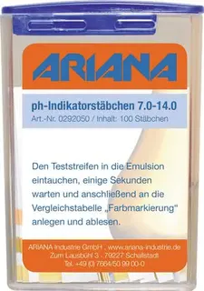 Messstäbchen TRGS 611 ph-Wert 7,0-14,0 100 St.Dose ARIANA – Bild 2