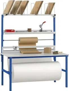 Packtischset B1600xT800xH2205mm Aufbauten Variante 2