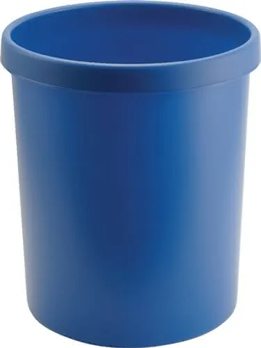 Papierkorb 30l H405xØ350mm m.Griffrand Ku.blau