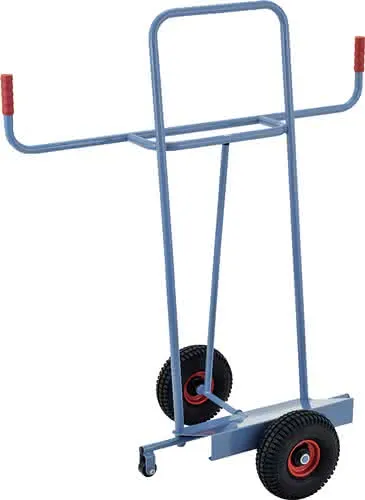 Plattenkarre Trgf.350kg H.1440mm Aufl.-L500xB200mm Bereifung Luft