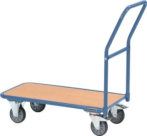 Plattformwagen Ladeflächen L1000xB600mm STA taubenblau Trgf.250kg PROMAT