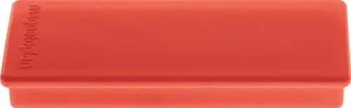 Rechteckmagnet B55xT22xS8mm rot MAGNETOPLAN