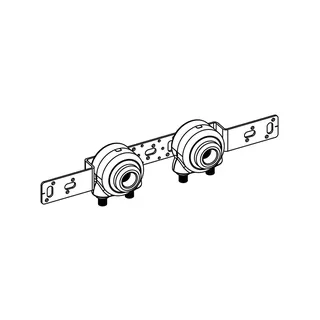 REHAU Montageeinheit RAUTITAN RX+ für UP Doppel-WW 16/16 - Rp 1/2 Dämmbox – Bild 2