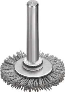 Rundbürste D.30mm Schaft 6mm SiC Schleifborsten K.320 6mm 18000min-¹