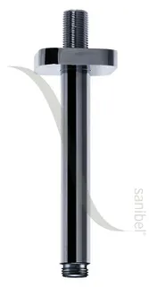 sanibel 4001-Decken-Brausearm softedge A19 DN 15 165mm lang aus Messing verchr.
