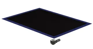 sanibel-Duschfläche PLAN A19 Typ Q HDPS/ Mineralwerkstoff 1200x1000x45mm Graphit