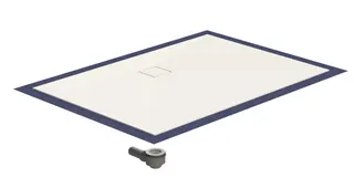 sanibel-Duschfläche PLAN A19 Typ Q HDPS/ Mineralwerkstoff 1200x1000x45mm weiß