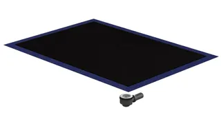 sanibel-Duschfläche PLAN A19 Typ Q HDPS/ Mineralwerkstoff 1200x800x40mm Graphit