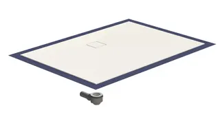 sanibel-Duschfläche PLAN A19 Typ Q HDPS/ Mineralwerkstoff 1200x900x45mm weiß