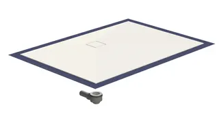 sanibel-Duschfläche PLAN A19 Typ Q HDPS/ Mineralwerkstoff 1400x800x45mm weiß