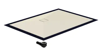 sanibel-Duschfläche PLAN A19 Typ Q HDPS/ Mineralwerkstoff 1500x800x45mm weiß