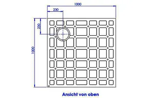sanibel-HDPS-Schallschutzset PLAN A19 1000x1000x80mm zu Typ R/Q – Bild 2
