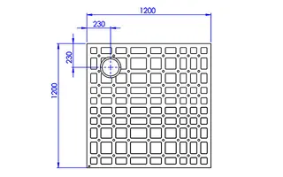 sanibel-HDPS-Schallschutzset PLAN A19 1200x1200x80mm zu Typ R/Q – Bild 2