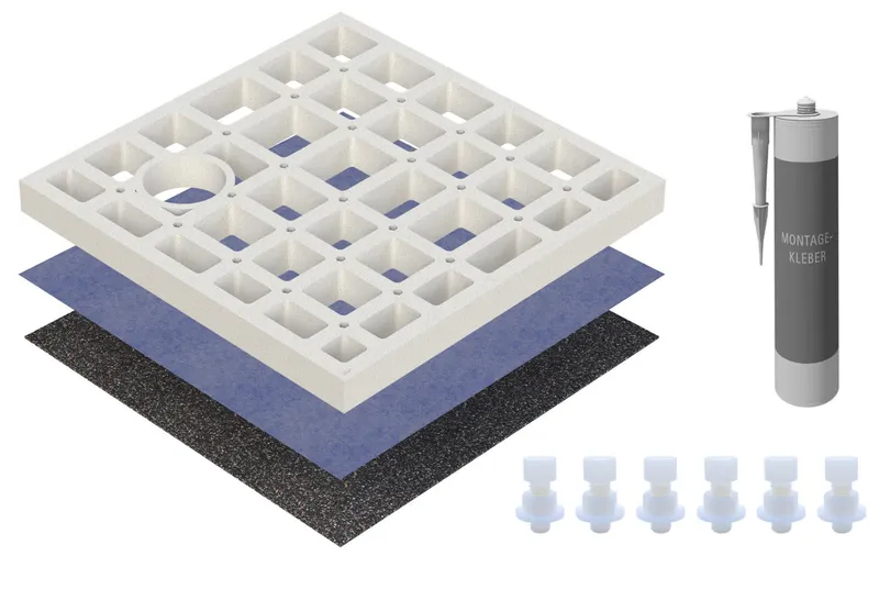 sanibel-HDPS-Schallschutzset PLAN A19 900x900x80mm zu Typ R/Q