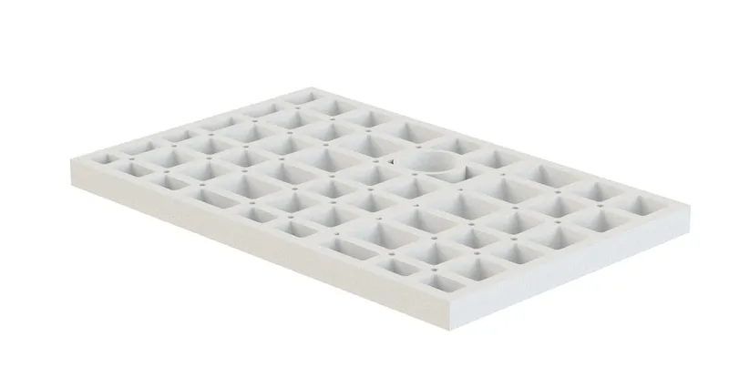 sanibel-HDPS-Unterbauelement PLAN A19 1200x1000x80mm 1-teilig 2 Montagekleber