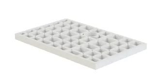sanibel-HDPS-Unterbauelement PLAN A19 1200x900x80mm 1-teilig 2 Montagekleber