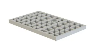sanibel-HDPS-Unterbauelement PLAN A19 1400x1000x80mm 1-teilig 2 Montagekleber