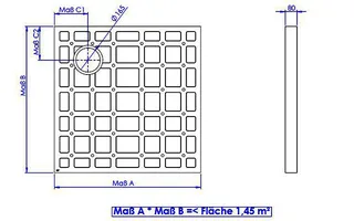 sanibel-HDPS-Unterbauelement PLAN A19 Sonderanf. bis 1,45 qm 1-teilig 2 Kleber – Bild 2