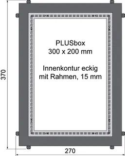 sanibel-Montagebox Wandnische m. Rahmen A19 200x300x120mm Mineralwerkstoff weiß – Bild 2