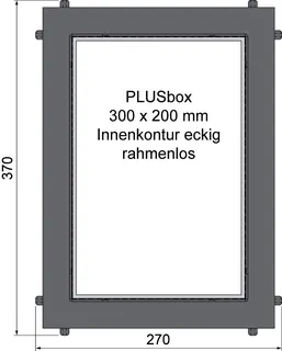 sanibel-Montagebox Wandnische rahmenlos A19 200x300x120mm Mineralwerkstoff weiß – Bild 2
