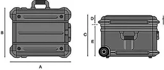 Schalenkoffer Innen-B470xT390xH300mm HDPE 64l PROMAT – Bild 5
