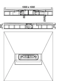 Schallsch.-Duschelement DallFlex Compact, DN 50, 1 x 1 m – Bild 3