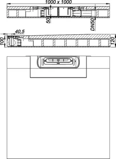 Schallsch.-Duschelement DallFlex Wall, DN 50, 1 x 1 m – Bild 3