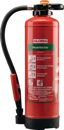 Schaumfeuerlöscher 6kg aufladb.Brandkl.34 A 183 B m.Wandh.