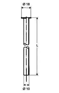 SCHELL Kupferrohr 1/2" Bördel, d:10, L:1000, chrom – Bild 2