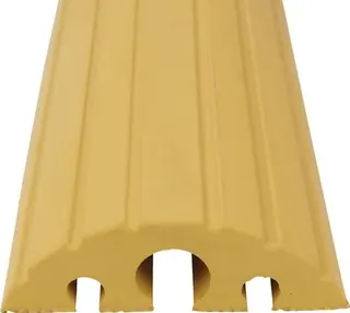 Schlauch- u.Kabelbrücke L1200xB210xH65mm Vollgummi gelb