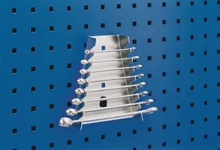 Schraubenschlüsselhalter H180xB70/145xT40mm 8 Aufnahmen senkrecht