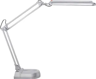 Schreibtischlampe Metall/Ku.silber H.max.450mm m.Standfuß m.LED